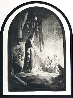 Raising of Lazarus  Limited Edition Print -  Rembrandt Millennium Edition 