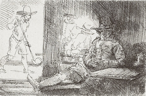Golf Player Limited Edition Print -  Rembrandt Millennium Edition