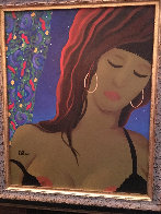 Striptease 1995 26x24 Original Painting by Rene Lalonde - 1 Striptease 1995 26x24 Original Painting by Rene Lalonde - 1