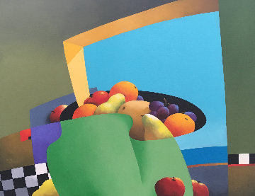Infinite Equilibrium 2004 28x30 Original Painting - Rene Lalonde Infinite Equilibrium 2004 28x30 Original Painting - Rene Lalonde