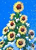 Tournesols / Sunflowers 1996 18x14 Original Painting by Rene Lalonde - 2