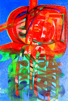 La Silueta Vegetal 2007 44x64 Huge Original Painting - Raul Enmanuel La Silueta Vegetal 2007 44x64 Huge Original Painting - Raul Enmanuel