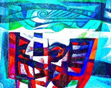 El Cotunto 2007 40x50 Huge Original Painting - Raul Enmanuel El Cotunto 2007 40x50 Huge Original Painting - Raul Enmanuel