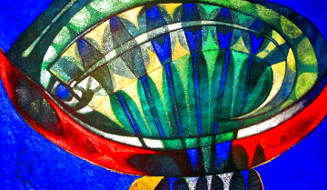 Flores 2007 39x63 Huge Original Painting - Raul Enmanuel Flores 2007 39x63 Huge Original Painting - Raul Enmanuel