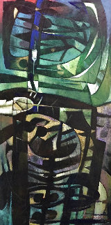 Simbolo Totemico 2005 80x40 Huge Original Painting - Raul Enmanuel Simbolo Totemico 2005 80x40 Huge Original Painting - Raul Enmanuel
