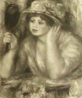 La Femme Au Miroir 1919 Limited Edition Print - Pierre Auguste Renoir La Femme Au Miroir 1919 Limited Edition Print - Pierre Auguste Renoir