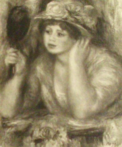 La Femme Au Miroir 1919 Limited Edition Print - Pierre Auguste Renoir