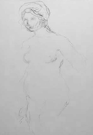 Standing Nude 1910 Limited Edition Print - Pierre Auguste Renoir