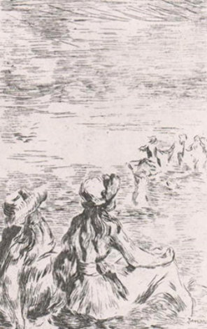 Sur La Plage a Berneval Limited Edition Print - Pierre Auguste Renoir