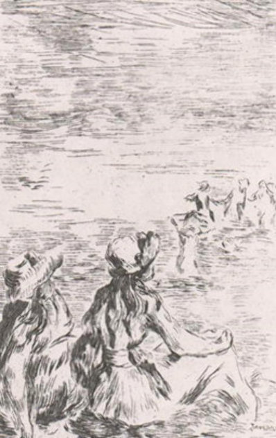 Sur La Plage a Berneval Limited Edition Print by Pierre Auguste Renoir