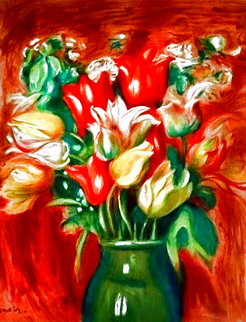 Flowers in a Pot Limited Edition Print - Pierre Auguste Renoir