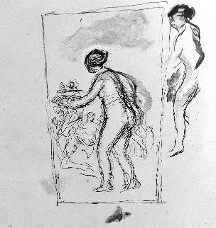 Femme Au Cep De Vigne 1904 Limited Edition Print - Pierre Auguste Renoir