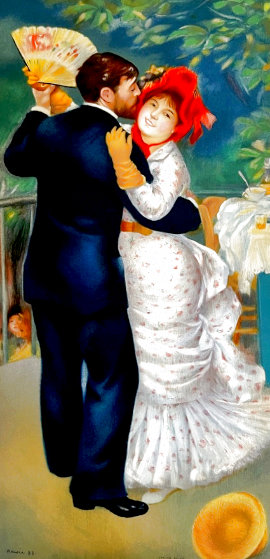 Danse à La Campagne 1983 Lithograph 34x24 by Pierre Auguste Renoir