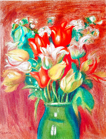 Bouquet de Tulips 1901 Limited Edition Print - Pierre Auguste Renoir