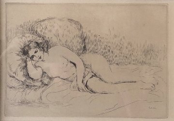 Femme Nu En Couchee Limited Edition Print - Pierre Auguste Renoir Femme Nu En Couchee Limited Edition Print - Pierre Auguste Renoir