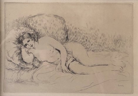 Femme Nu En Couchee Limited Edition Print - Pierre Auguste Renoir
