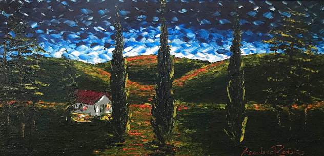 Night Comes 2015 30x50 - Huge Original Painting by Alexandre Renoir