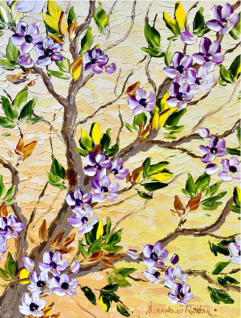 Spring Bloom Original Original Painting - Alexandre Renoir