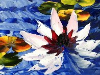 Blue Pond 2019 28x24 Original Painting by Alexandre Renoir - 3