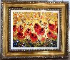 Red Tulips in Yellow Sky 2012 28x24 Original Painting by Alexandre Renoir - 1
