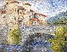 Castle with Bridge 2009 34x40 - France Original Painting by Alexandre Renoir - 1