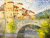 Castle with Bridge 2009 34x40 - France Original Painting by Alexandre Renoir - 0