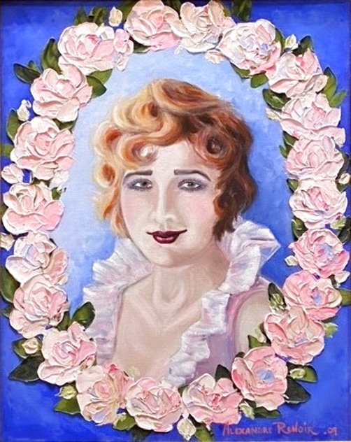 Portrait of Mary Pickford 2009 29x25 Original Painting by Alexandre Renoir