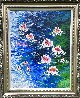 Pink on Blue 2011 50x40 - Huge Original Painting by Alexandre Renoir - 1