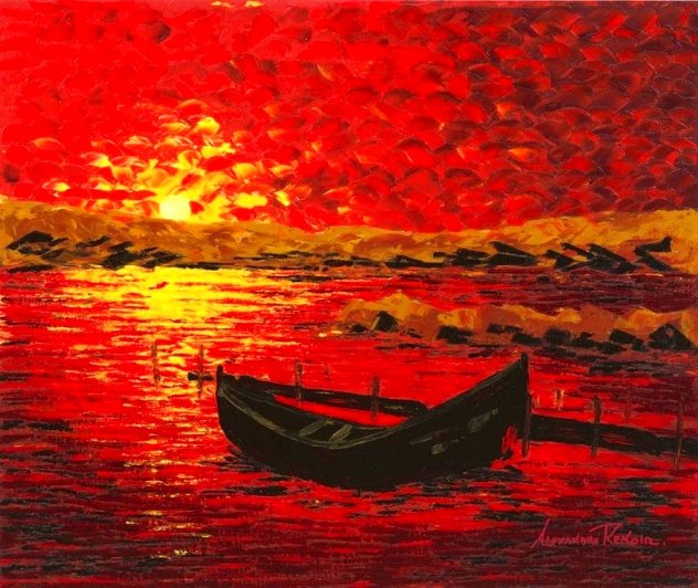 Evening Calm 2018 Embellished Limited Edition Print by Alexandre Renoir