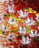 Fire on the Water 2016 34x30 Original Painting by Alexandre Renoir - 0