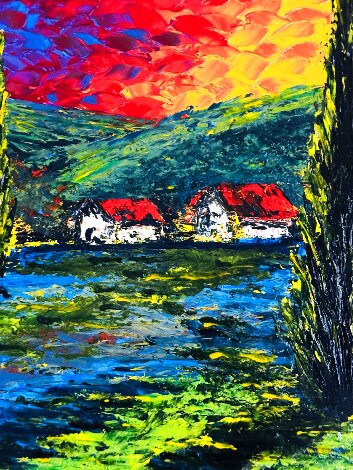 Valley Sunrise 2018 Embellished Giclee on Canvas Limited Edition Print - Alexandre Renoir