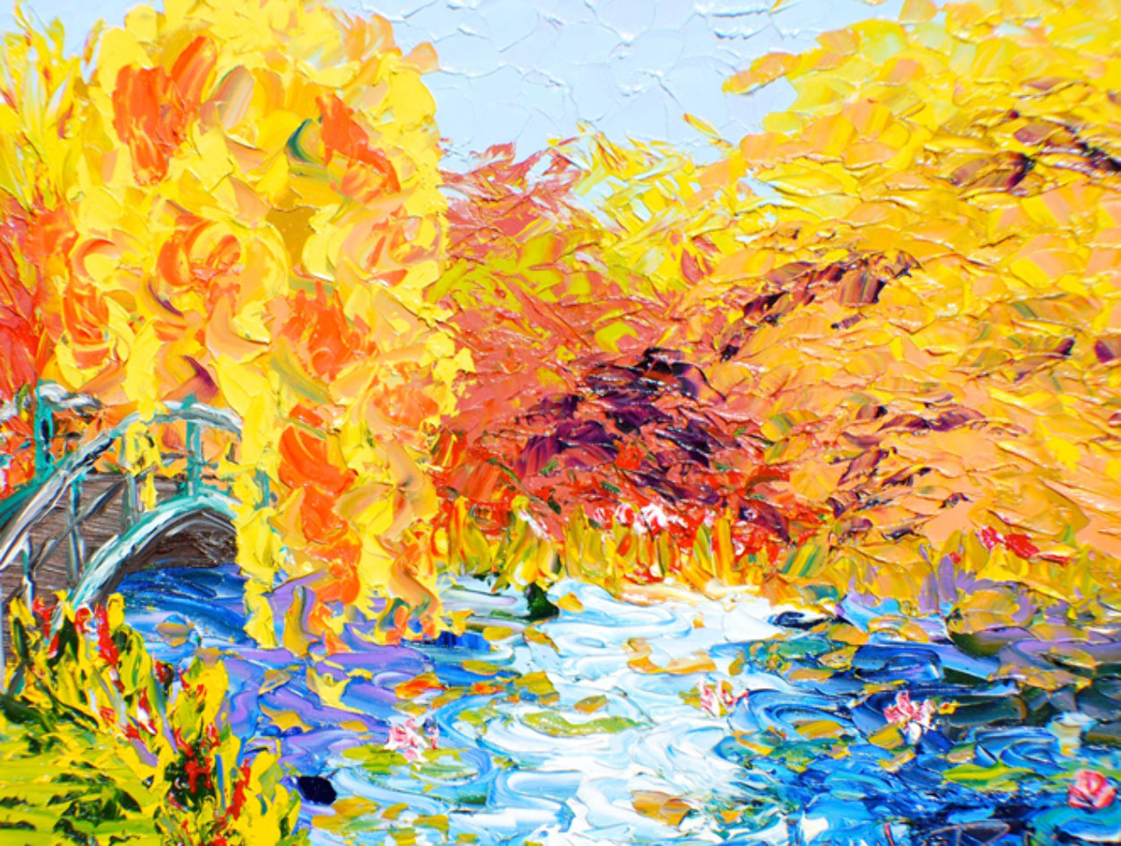 Peaceful Pond Series 2011 28x33 Original Painting by Alexandre Renoir