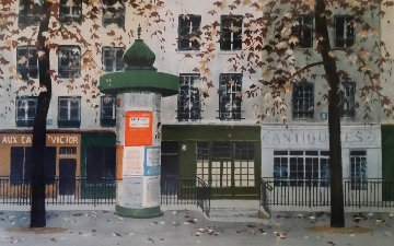 Colonne Morris Limited Edition Print - Andre Renoux Colonne Morris Limited Edition Print - Andre Renoux