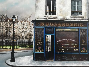 Boulangerie Du Square 1990 Limited Edition Print - Andre Renoux Boulangerie Du Square 1990 Limited Edition Print - Andre Renoux