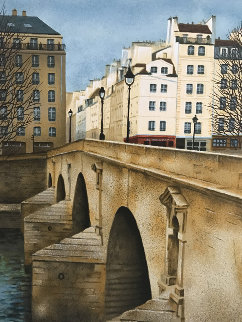 Pont Marie 1990 Limited Edition Print - Andre Renoux