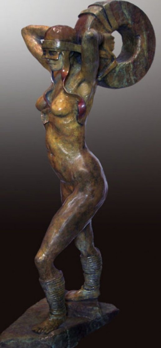 A Soft Strength Bronze Sculpture 2009  33 in Sculpture by Larry Renzo Lewis