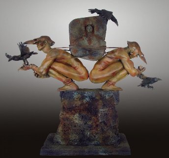 Choice of Causation Bronze Sculpture 2012 46 in Sculpture - Larry Renzo Lewis Choice of Causation Bronze Sculpture 2012 46 in Sculpture - Larry Renzo Lewis