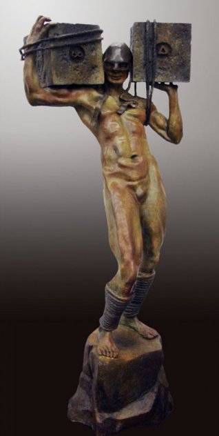 Awake Bronze Sculpture 2009 55 in - Huge Sculpture by Larry Renzo Lewis