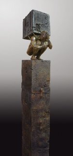 Enlightened Bronze Sculpture 2013 70 in Sculpture - Larry Renzo Lewis