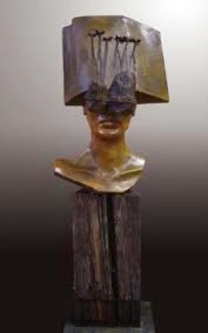 My Eyes Offer Nothing But I Am Aware Bronze Sculpture 2011  41 in Sculpture - Larry Renzo Lewis