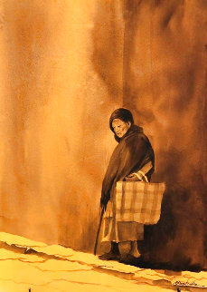 Viejita Original Painting - Ruben Resendiz Viejita Original Painting - Ruben Resendiz