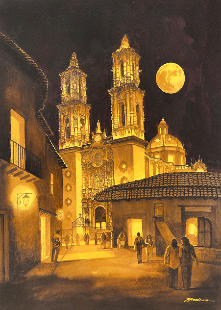 Taxco Cathedral - Mexico Limited Edition Print by Ruben Resendiz