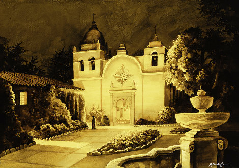 Carmel Mission Con Padres - 2022 - California Limited Edition Print - Ruben Resendiz