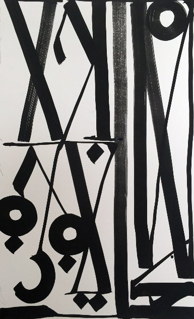 Double Stacks  2014 42x30 Works on Paper (not prints) by  RETNA