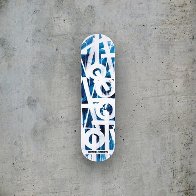Retna X BTS Skate Deck 4 Sculpture by RETNA - 1 Retna X BTS Skate Deck 4 Sculpture by RETNA - 1