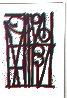 Ludavico & Ludovico (Turquoise and Pink) 2018 - Huge Limited Edition Print by  RETNA - 1