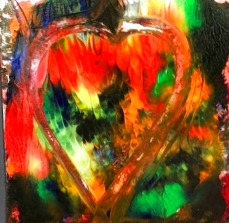 Heart #6 Creation Original 2019 23x18 Original Painting - Shahrokh Rezvani