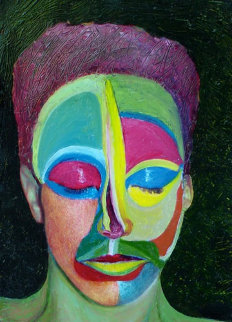 Solitute IV 2007 19x27 Original Painting - Shahrokh Rezvani Solitute IV 2007 19x27 Original Painting - Shahrokh Rezvani