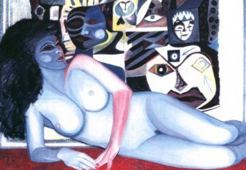 American Madonna Suite, #20 2010 22x26 Original Painting - Shahrokh Rezvani American Madonna Suite, #20 2010 22x26 Original Painting - Shahrokh Rezvani