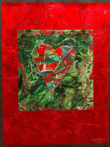 Winter Heart 30x22 Original Painting - Shahrokh Rezvani